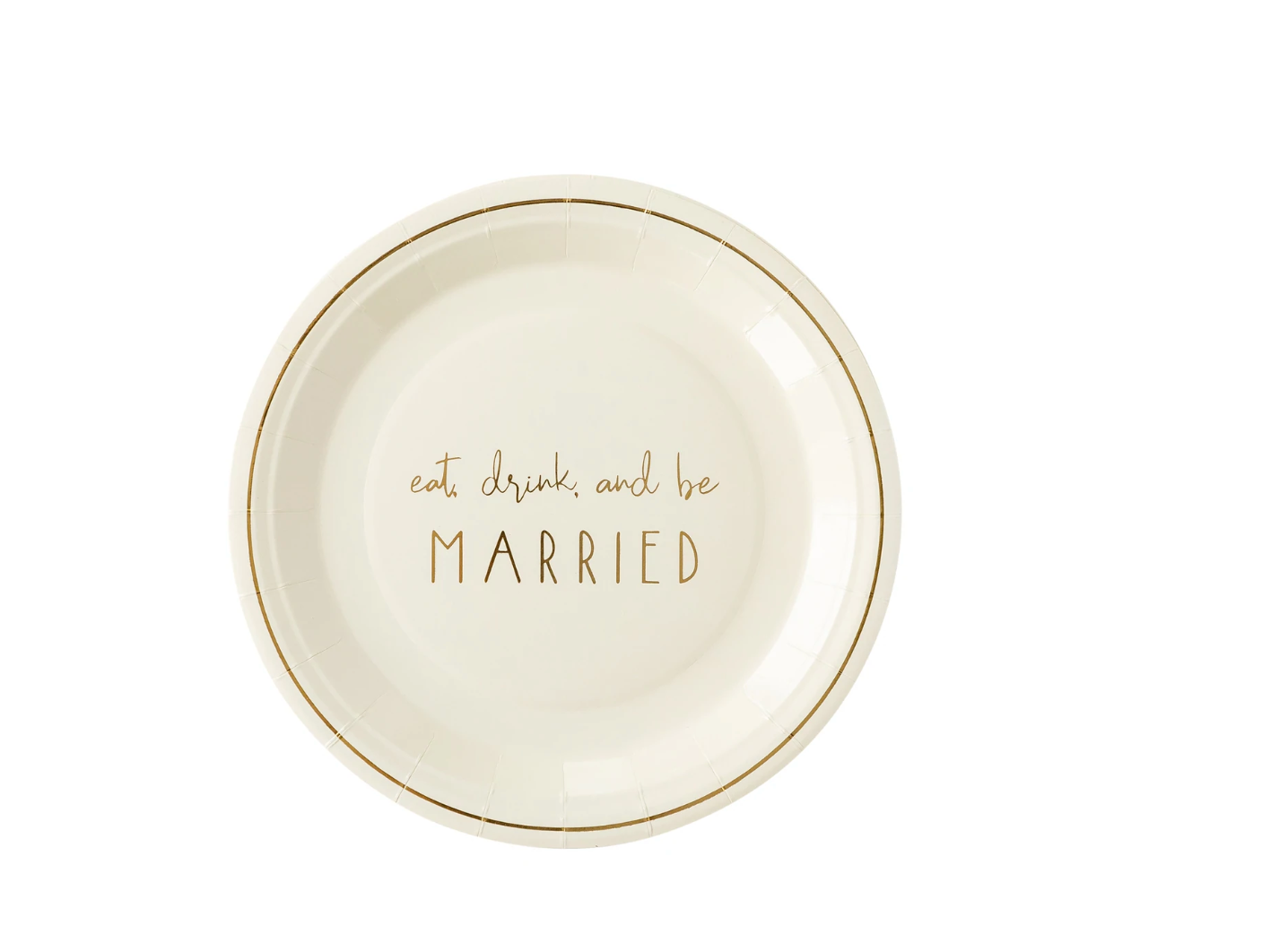 Be Married Plate by Sprinkles & Confetti | Party Boxes & Party Supplies