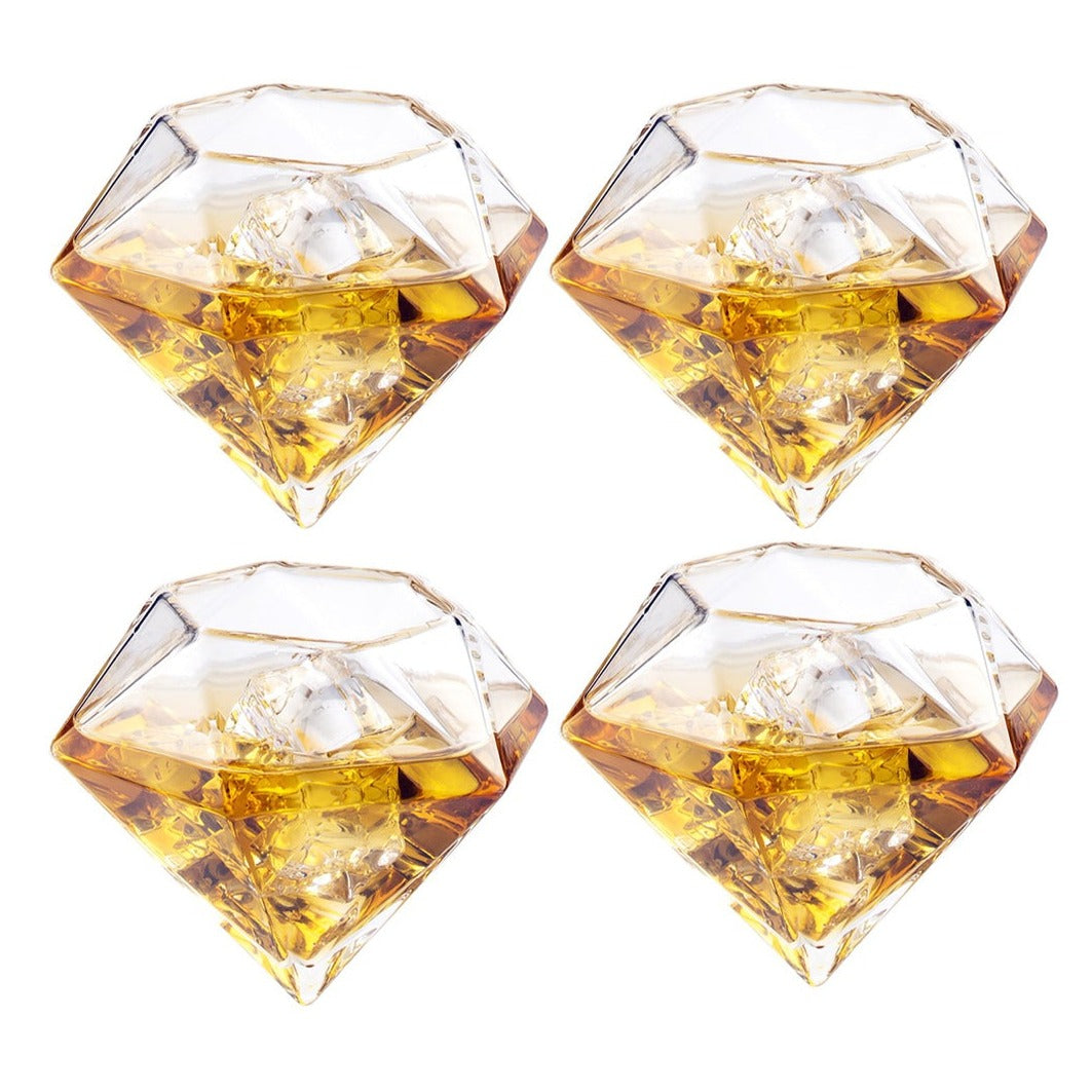 Diamond Glasses (Set of 4) - by The Wine Savant