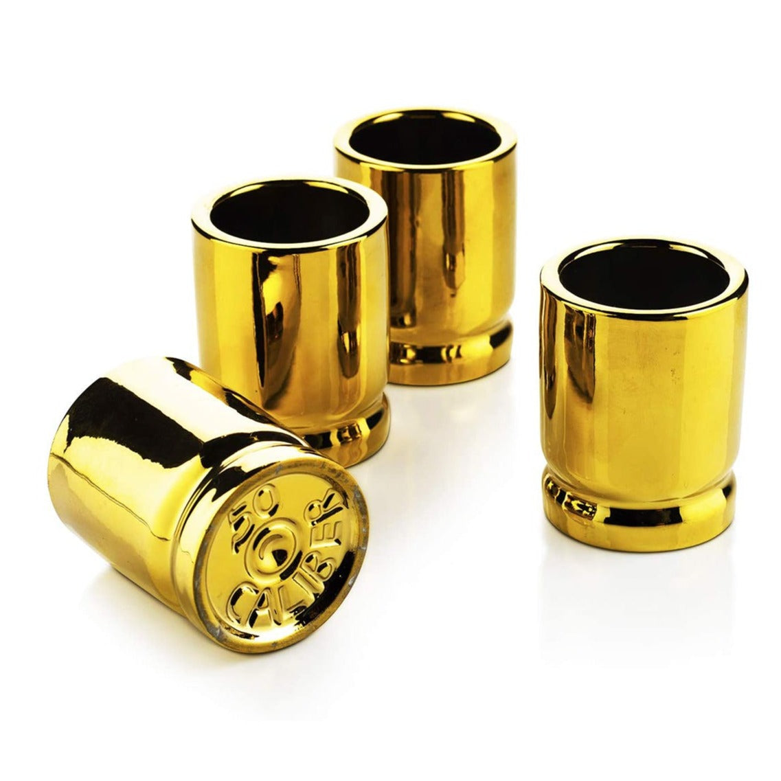 50 Caliber Shot Glasses (Set of 4) - by The Wine Savant