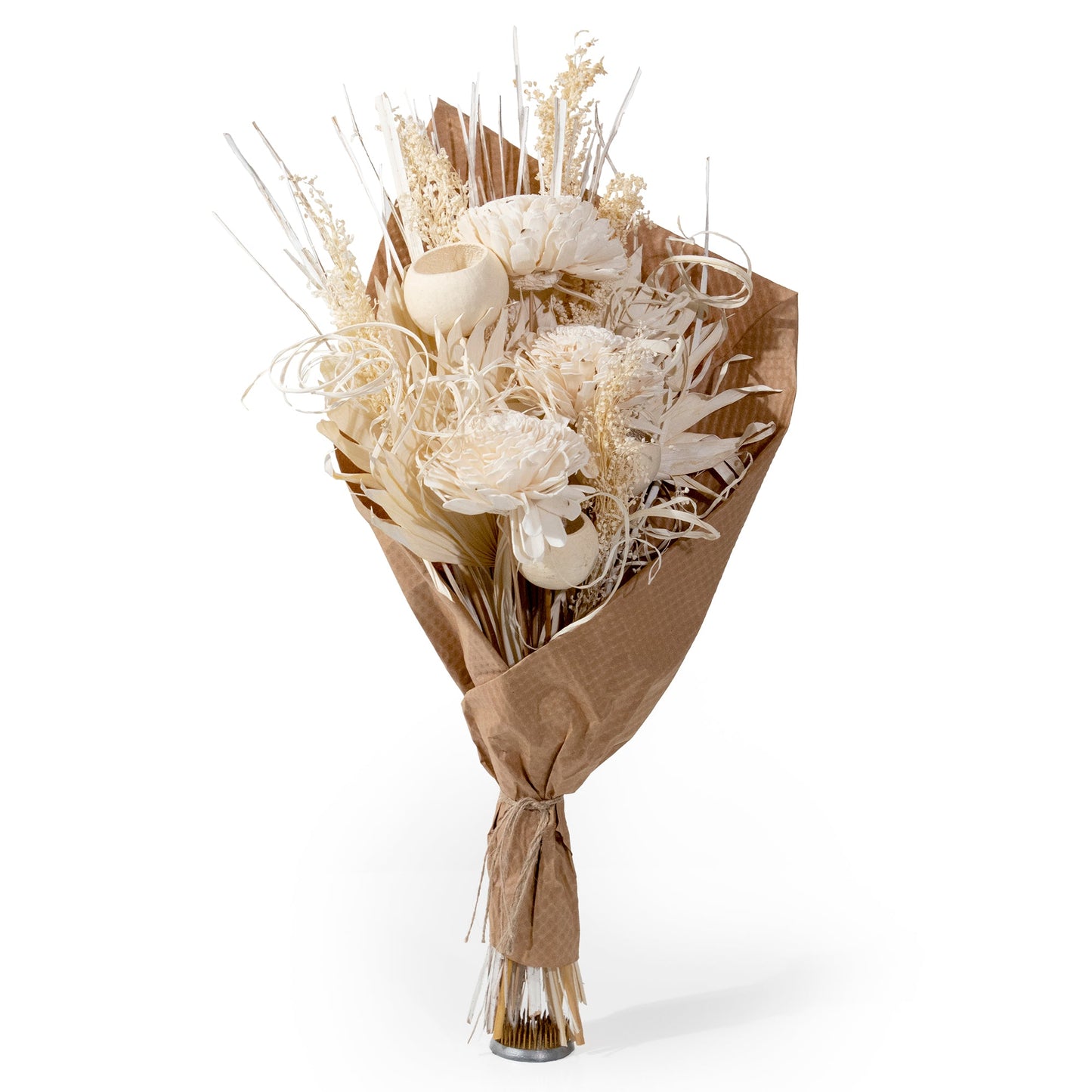 Sola Flower and Bleach Palm Bouquet by Andaluca Home