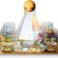 Diamond Iridescent Glasses Set - by The Wine Savant