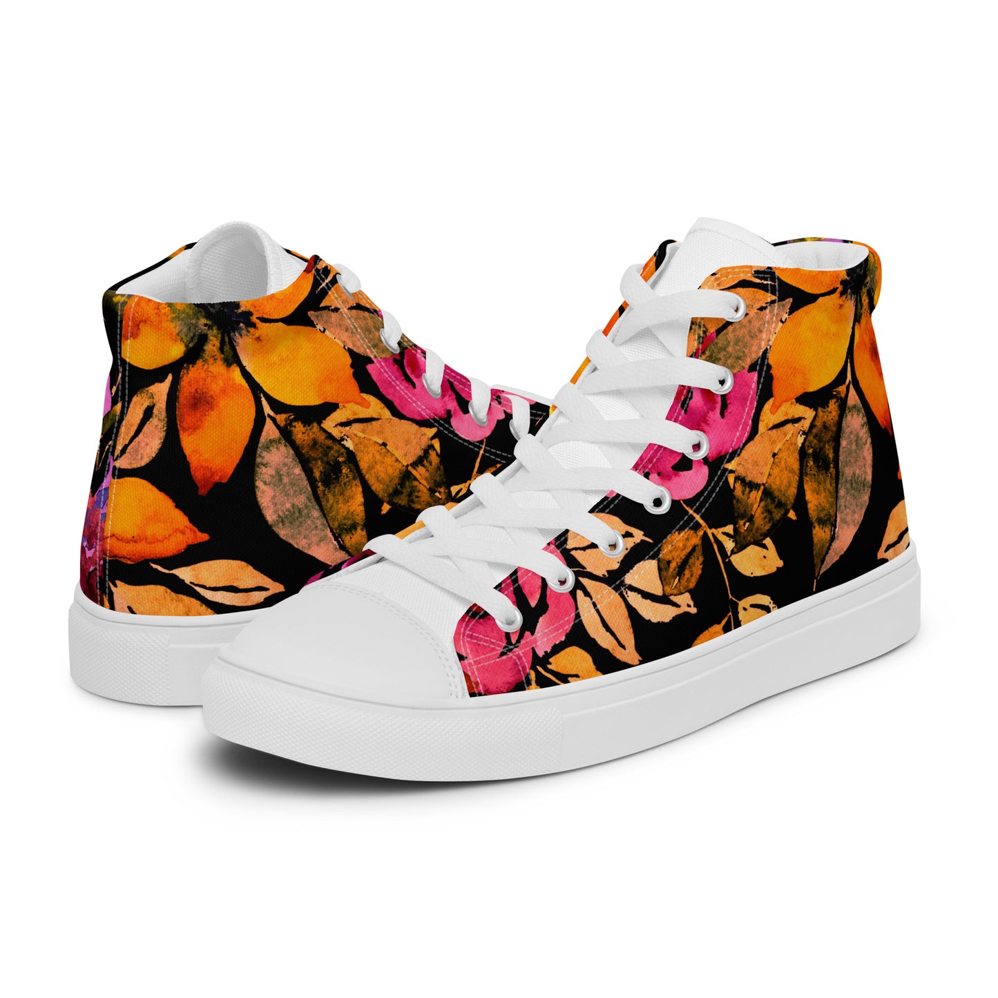 Signature Floral (Men’s High Top Canvas shoes)