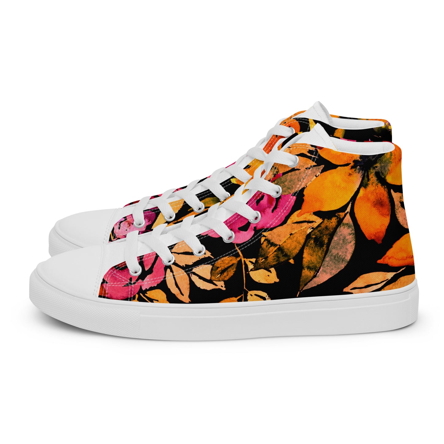 Signature Floral (Men’s High Top Canvas shoes)