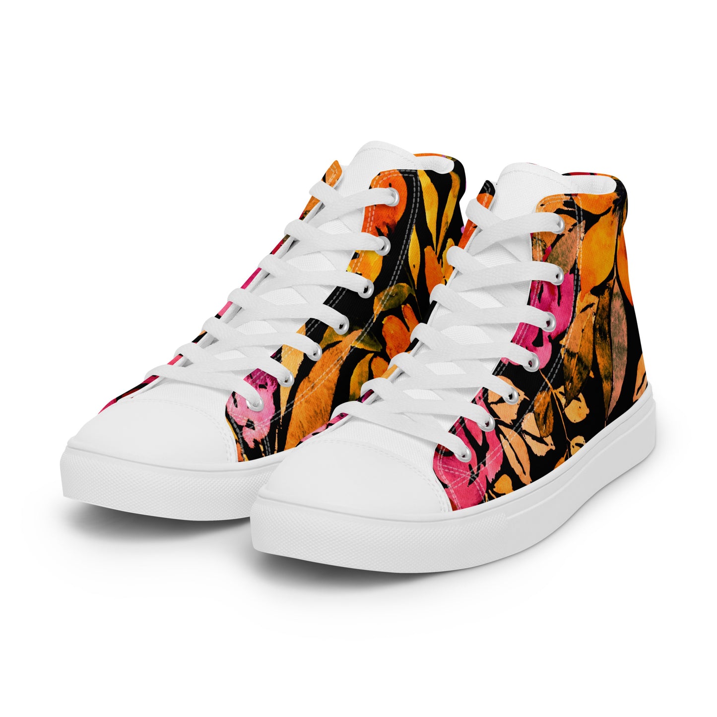 Signature Floral (Men’s High Top Canvas shoes)