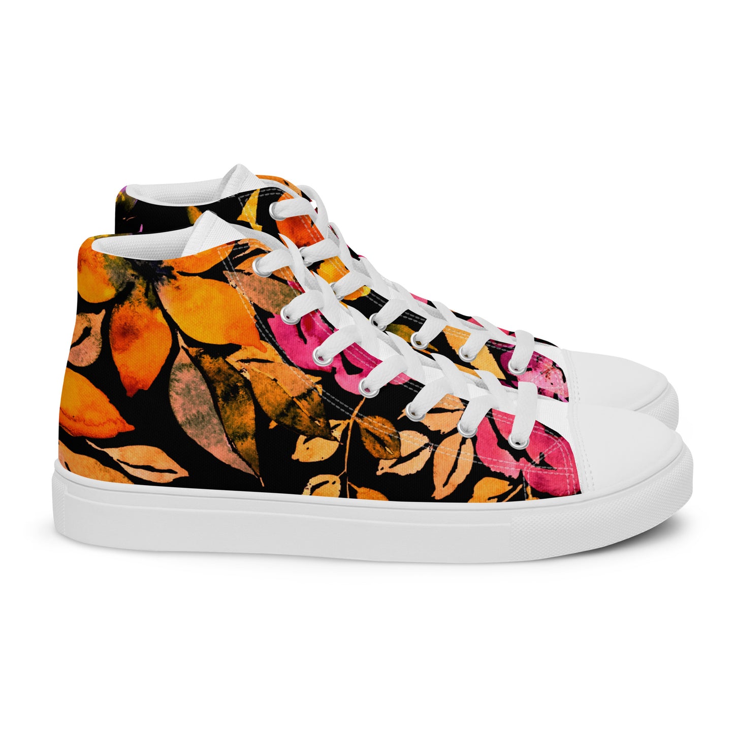 Signature Floral (Men’s High Top Canvas shoes)