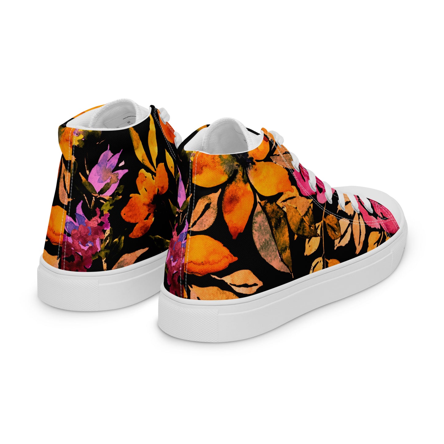 Signature Floral (Men’s High Top Canvas shoes)