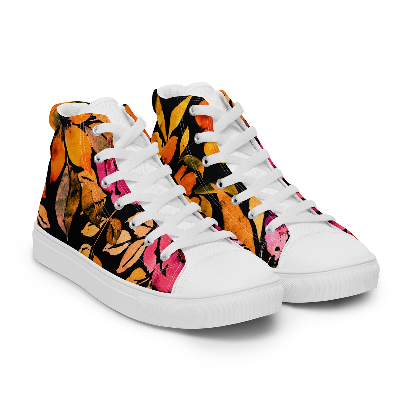 Signature Floral (Men’s High Top Canvas shoes)