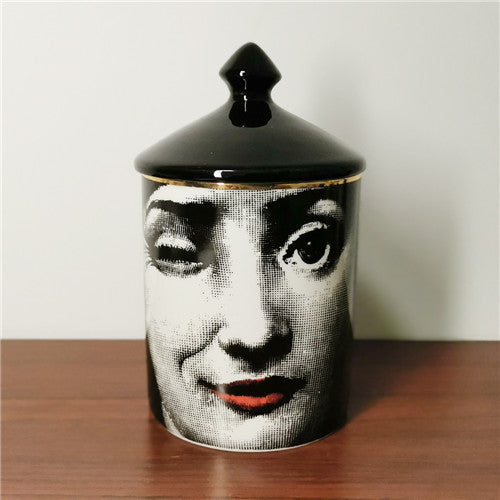 Classic Face Candle Holder / Jewelry Box by White Market