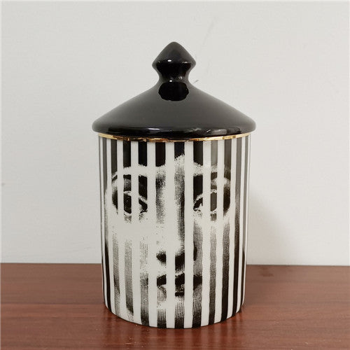 Classic Face Candle Holder / Jewelry Box by White Market