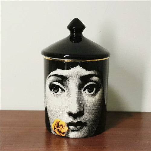 Classic Face Candle Holder / Jewelry Box by White Market