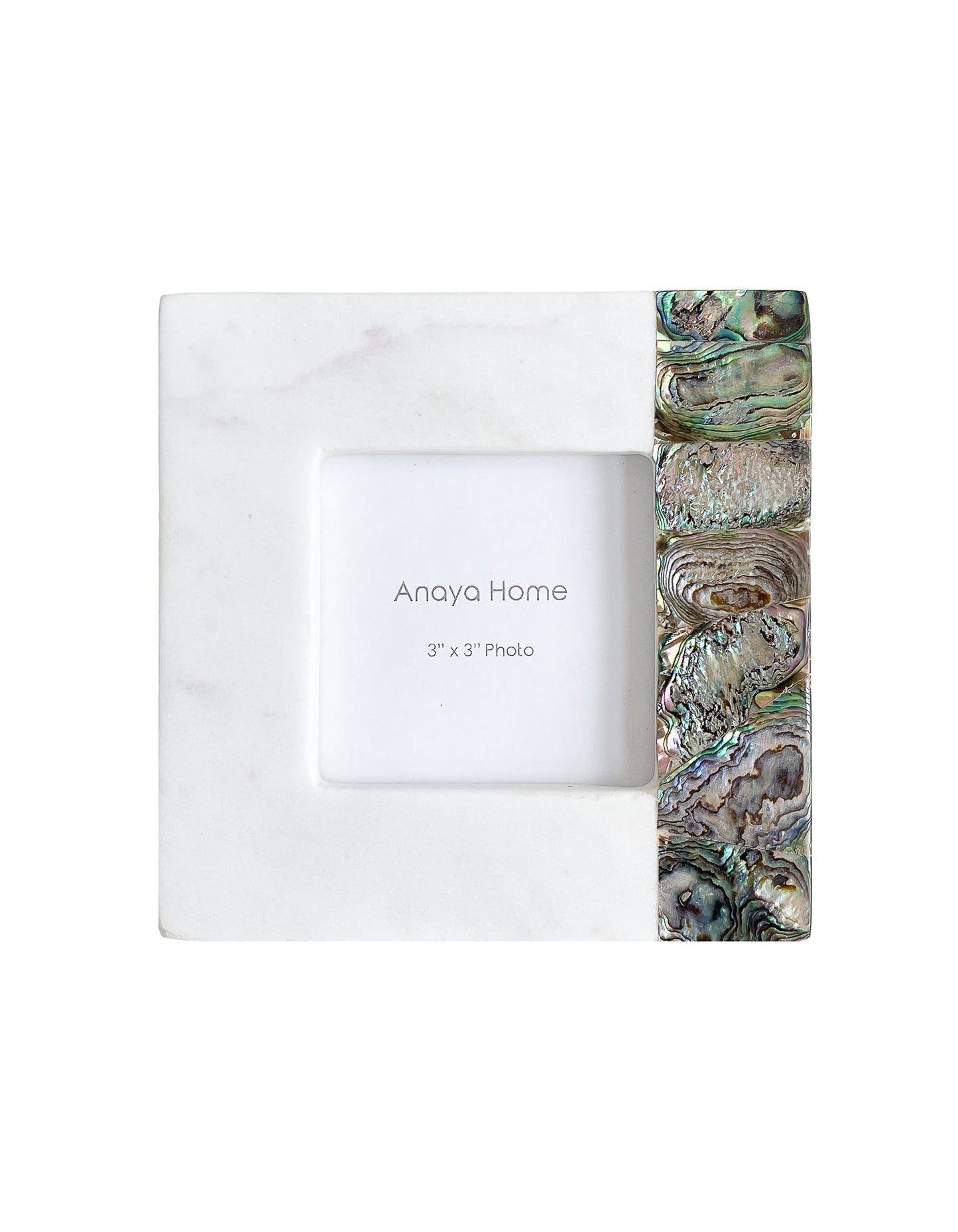 Rainbow Mother of Pearl White Marble Picture Frames by Anaya